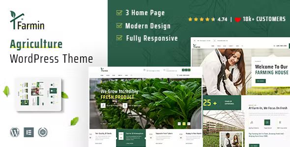 Farmin – Agriculture and Indoor Farming WooCommerce Theme 1 Farmin Agriculture WordPress Theme