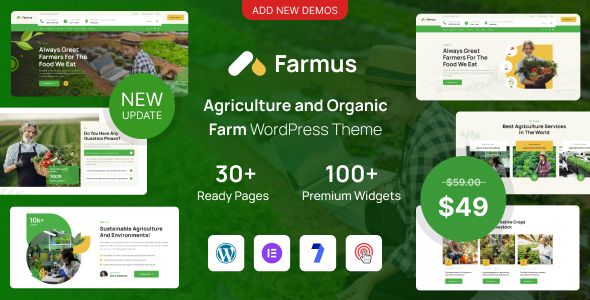 Farmus – Agriculture and Organic Farm WordPress Theme 1 Farmus – Agriculture and Organic Farm WordPress Theme