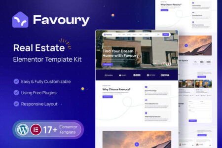 Favoury Real Estate Elementor Template Kit