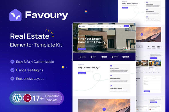 Favoury Real Estate Elementor Template Kit