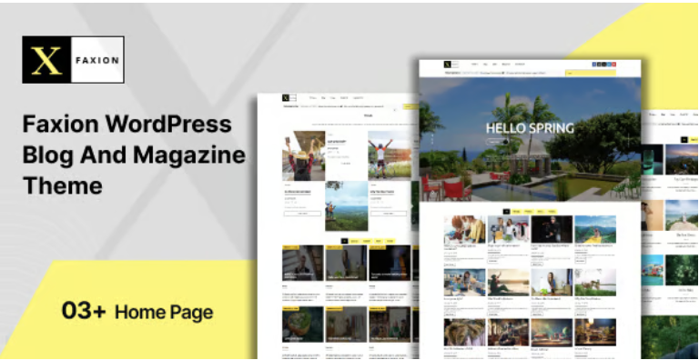 Faxion - Fashion Magazine Theme 1 Faxion WordPress Blog And Magazine Theme