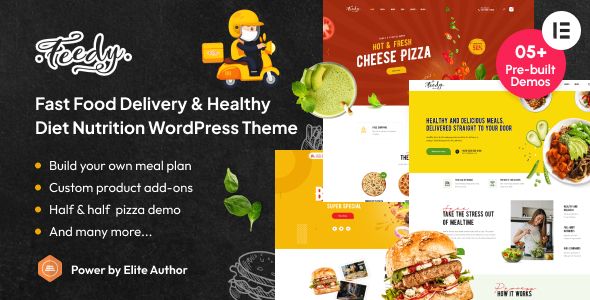 Feedy – Healthy Fast Food Delivery Diet Nutrition WordPress Theme 1 Feedy – Healthy Fast Food Delivery Diet Nutrition WordPress Theme