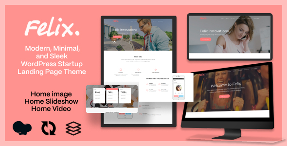 Felix. - Startup Landing Page WordPress Theme 1 Felix. WordPress Startup Landing Page Theme
