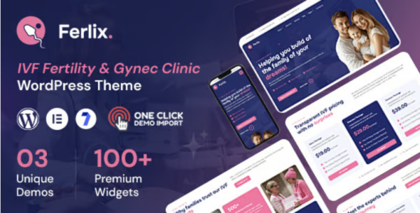 Ferlix IVF Fertility & Gynec Clinic WordPress Theme
