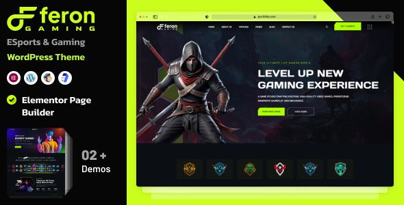 Feron – eSports and Gaming WordPress Theme 1 Feron – e Sports and Gaming WordPress Theme