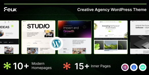 Feux - Creative Digital Agency WordPress Theme 1 Feux Creative Digital Agency WordPress Theme