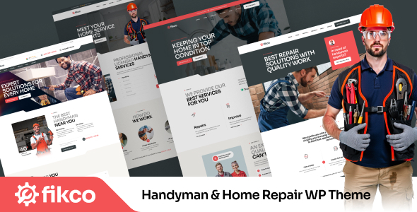 Fikco - Handyman & Home Repair WordPress Theme 1 Fikco Handyman & Home Repair WordPress Theme