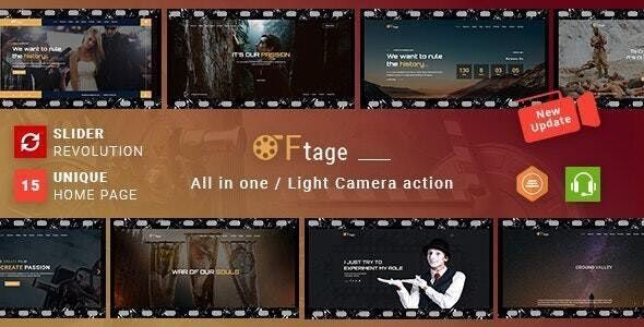 Filmmaker/ Movie Production Film Studio WordPress Theme – Ftage 1 Filmmaker Movie Production Film Studio WordPress Theme