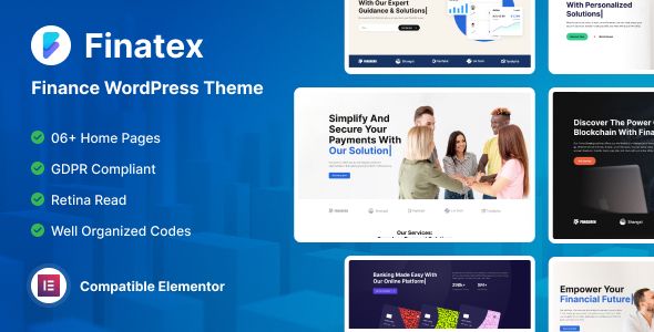 Finatex – Finance Consulting WordPress Theme 1 Finatex Finance WordPress Theme