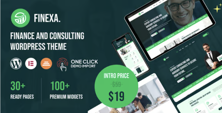 Finexa - Finance & Consulting WordPress Theme 1 Finexa - Finance & Consulting WordPress Theme