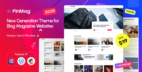 FinMag - Modern Magazine WordPress Theme 1 Fin Mag WordPress Theme