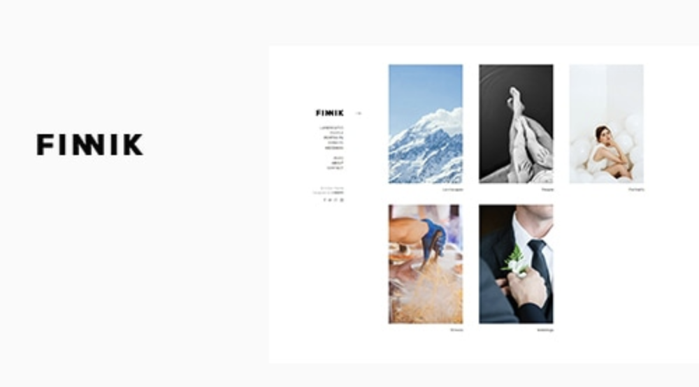 Finnik - Minimal WordPress Theme for Photographers 1 Finnik WordPress Theme