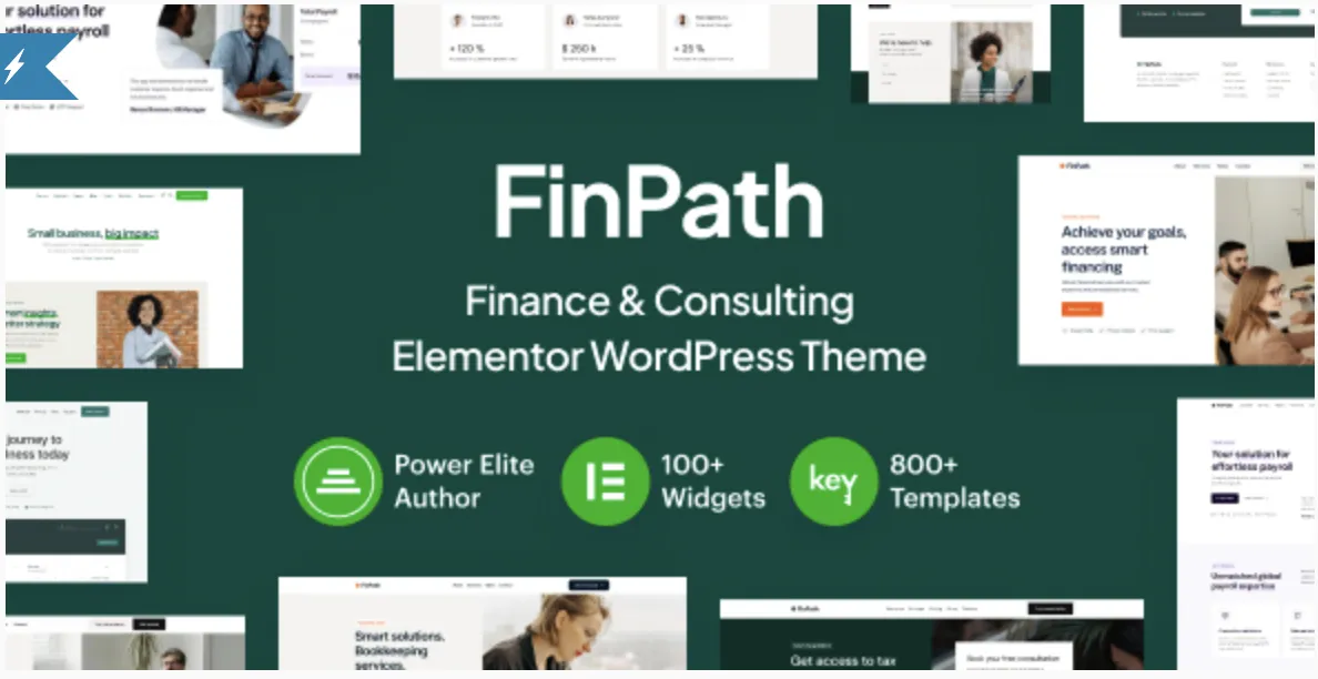 FinPath Pro – Finance & Consulting Elementor WordPress Theme 1 Fin Path Pro – Finance & Consulting WordPress Theme
