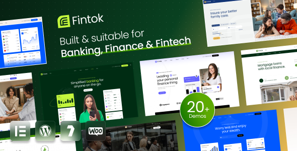 Fintok - Banking Finance & Fintech WordPress Theme 1 Fintok Banking Finance & Fintech WordPress Theme