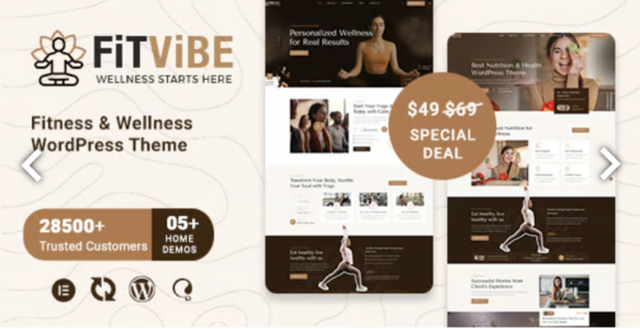 Fitvibe – Fitness & Wellness WordPress Theme