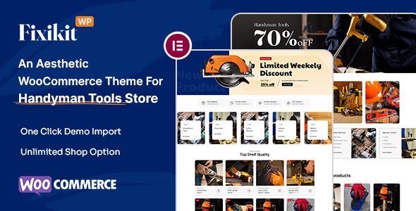 Fixikit - Hardwares & Tools Store WooCommerce WordPress Theme 1 Fixikit WordPress Theme