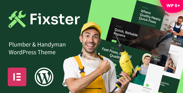 Fixster - Plumber & Handyman WordPress Theme 1 Fixster - Plumber & Handyman WordPress Theme