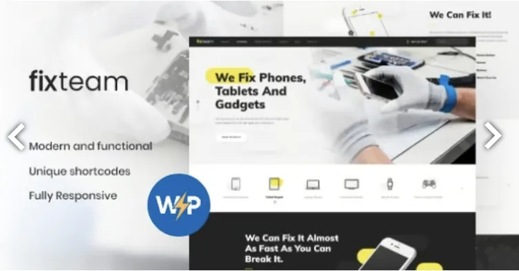 FixTeam Pro | Electronics & Mobile Devices Repair WordPress Theme 1 Fix Team Pro WordPress Theme