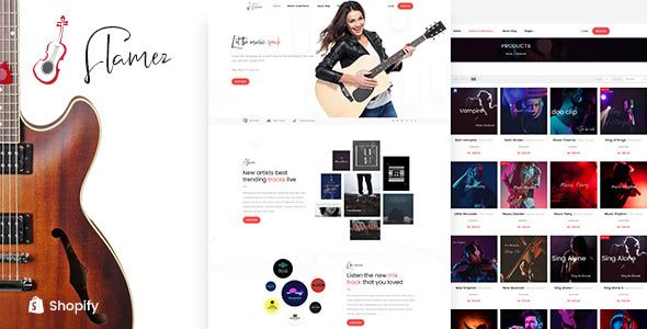 Flamez - Music Store Shopify Theme 1 Flamez - Music Store Shopify Theme