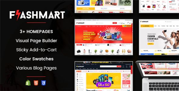 Flash Mart Responsive Multipurpose Sections Shopify Theme