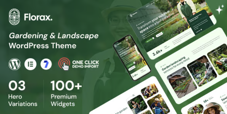 Florax - Landscaping WordPress Theme 1 Florax - Landscaping WordPress Theme