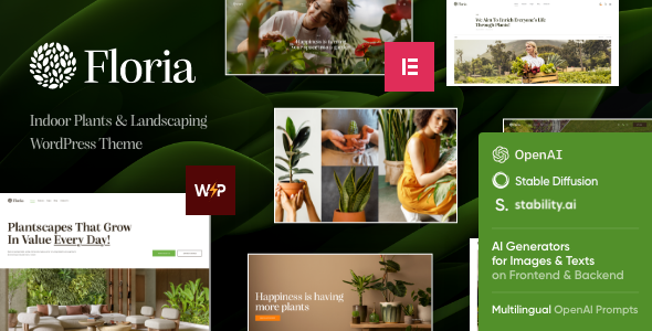 Floria — Flowers, Gardening & Landscaping WordPress Theme 1 Floria Flowers, Gardening & Landscaping WordPress Theme