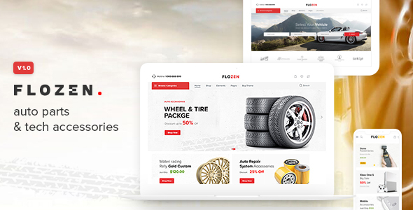 Flozen - WooCommerce AJAX WordPress RTL Theme 1 Flozen WordPress RTL Theme