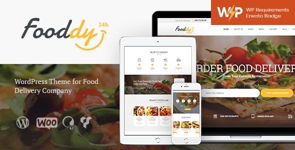 Fooddy 24/7 – Food Ordering Delivery WordPress Theme + Elementor + RTL 1 Fooddy 24/7 WordPress Theme