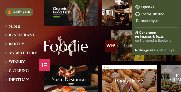Foodie - Restaurant Theme 1 Foodie - Restaurant Theme WordPress Theme