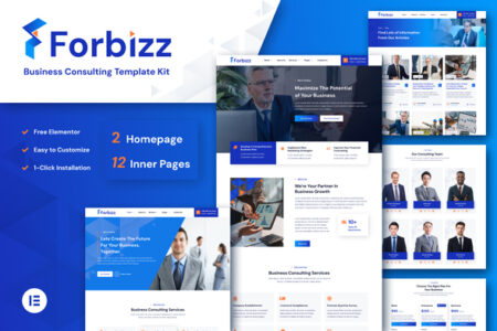 Forbizz Business Consulting Elementor Template Kit