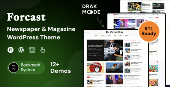 Forcast - Newspaper & Magazine WordPress Theme