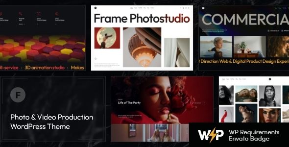 Frame - Photo & Video Production WordPress Theme + AI 1 Frame Photo & Video Production WordPress Theme