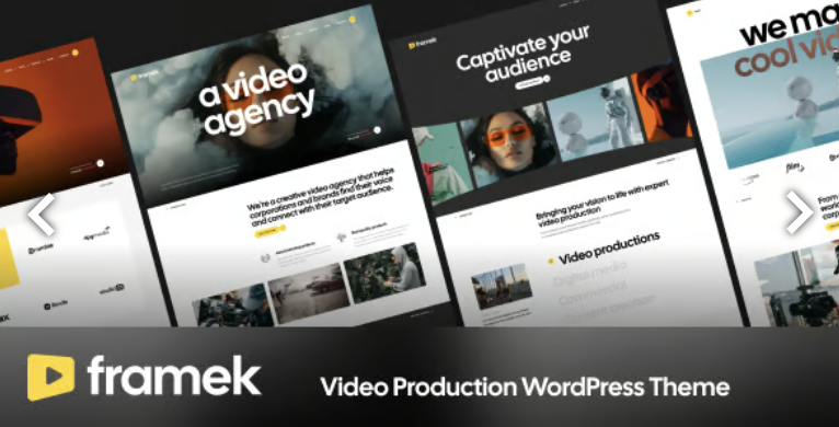 Framek - Video Production WordPress Theme 1 Framek - Video Production WordPress Theme