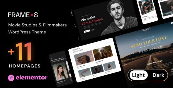 Frames - Movie Studios & Filmmakers WordPress theme 1 Frames - Movie Studios & Filmmakers WordPress Theme