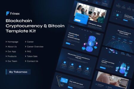 Frinex Blockchain Cryptocurrency & Bitcoin Template Kit