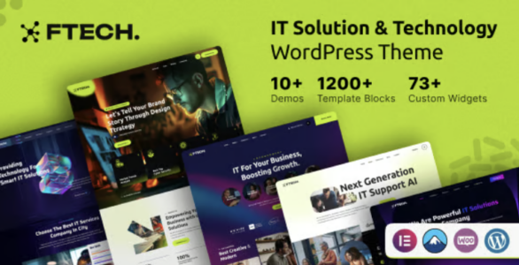 Ftech IT Solution & Technology WordPress Theme
