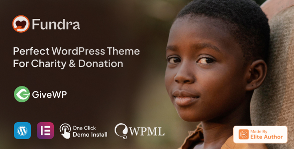 Fundra – Fundraising & Donation WordPress Theme 1 Fundra – Fundraising & Donation WordPress Theme