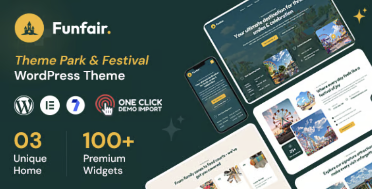 Funfair - Water & Amusement Park WordPress Theme 1 Funfair Water & Amusement Park WordPress Theme