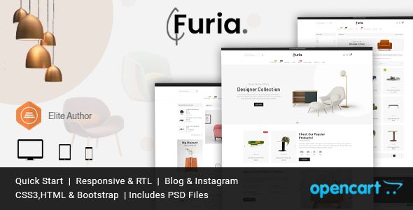 Furia Furniture Responsive Opencart Theme 1 Furia Furniture Responsive Opencart Theme