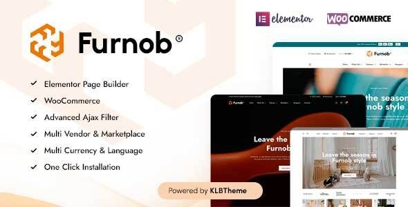 Furnob - Furniture Store WooCommerce Theme 1 Furnob WordPress Theme