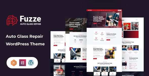 Fuzze – Auto Glass Repair WordPress Theme 1 Fuzze Auto Glass Repair WordPress Theme