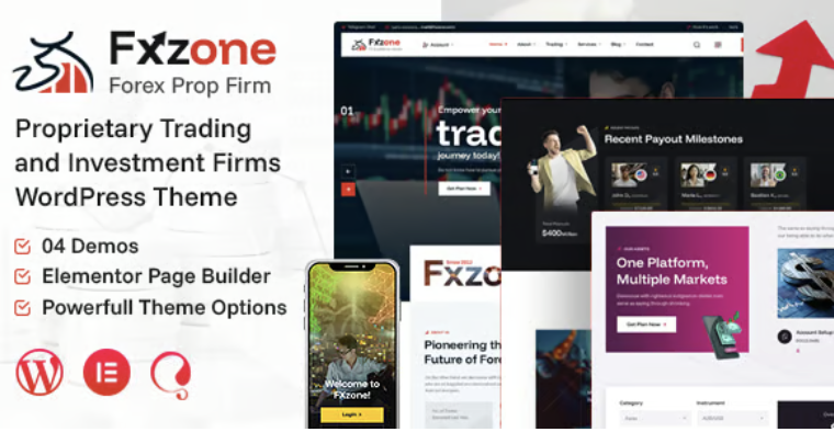 Fxzone - Forex Prop Firm WordPress Theme 1 Fxzone Forex Prop Firm WordPress Theme