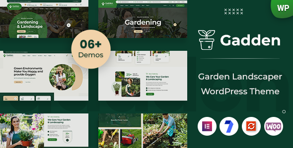 Gadden - Garden Landscaper WordPress Theme 1 Gadden Garden Landscaper WordPress Theme