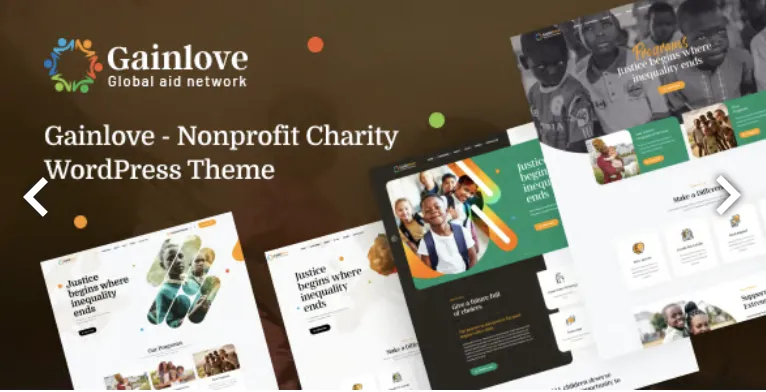 Gainlove - Nonprofit Charity WordPress Theme 1 Gainlove Nonprofit Charity WordPress Theme