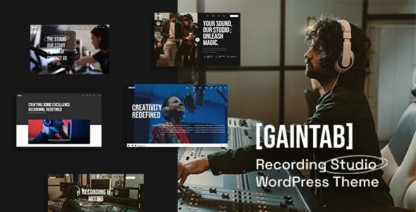 Gaintab – Music Recording Studio WordPress Theme 1 Gaintab Recording Studio WordPress Theme