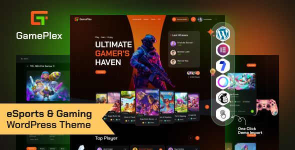 GamePlex - eSports and Gaming NFT WordPress Theme 1 Game Plex eSports and Gaming NFT WordPress Theme