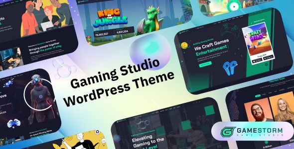 Gamestorm - Gaming Studio WordPress Theme 1 Gamestorm Gaming Studio WordPress Theme
