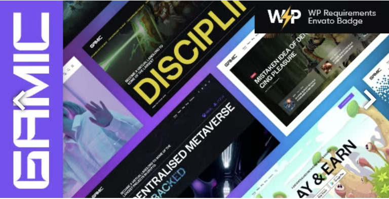 Gamic - Gaming Metaverse Game & Crypto WordPress Theme 1 Gamic Gaming Metaverse Game & Crypto WordPress Theme