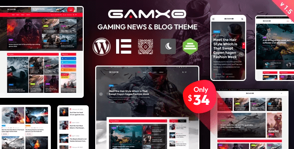 Gamxo - WordPress Gaming News & Blog Theme 1 Gamxo WordPress Gaming News & Blog Theme