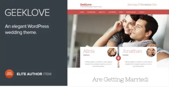 Geek Love Pro WordPress Wedding Theme